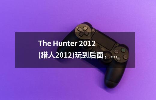 The Hunter 2012(猎人2012)玩到后面,屏幕右下角出现三个Z,和两个鞋印(像感叹号),这到底什么意思-第1张-游戏信息-龙启网