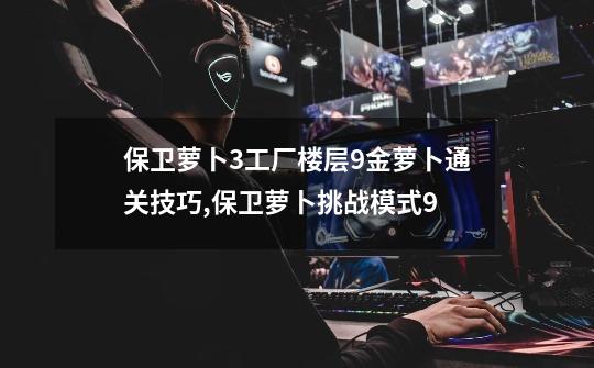 保卫萝卜3工厂楼层9金萝卜通关技巧,保卫萝卜挑战模式9-第1张-游戏信息-龙启网
