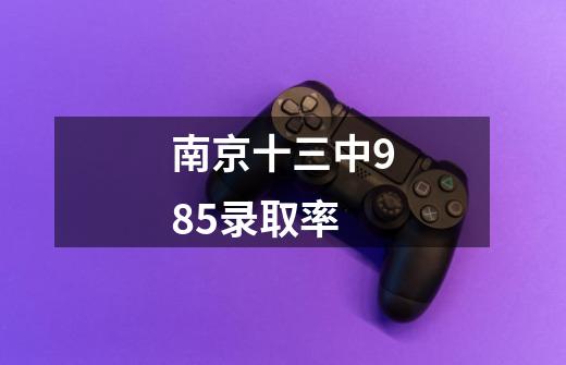 南京十三中985录取率-第1张-游戏信息-龙启网