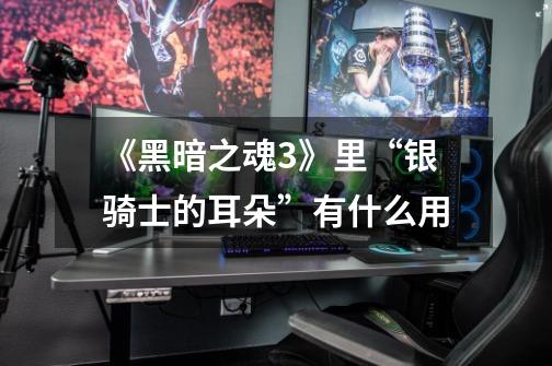 《黑暗之魂3》里“银骑士的耳朵”有什么用-第1张-游戏信息-龙启网