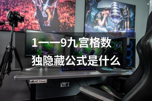 1一一9九宫格数独隐藏公式是什么-第1张-游戏信息-龙启网