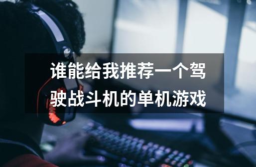 谁能给我推荐一个驾驶战斗机的单机游戏-第1张-游戏信息-龙启网