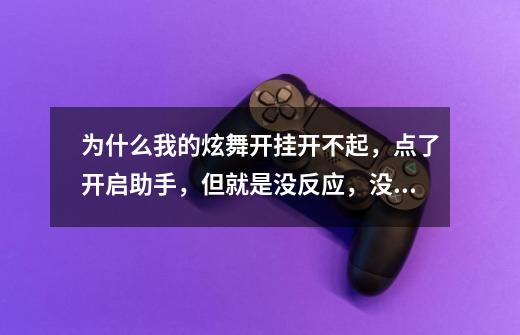 为什么我的炫舞开挂开不起,点了开启助手,但就是没反应,没弹出个啥。-第1张-游戏信息-龙启网