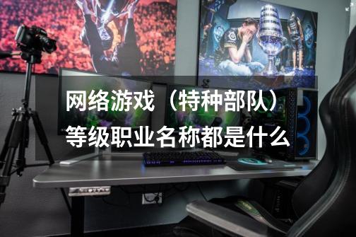 网络游戏(特种部队)等级职业名称都是什么-第1张-游戏信息-龙启网