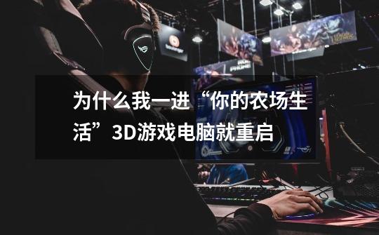 为什么我一进“你的农场生活”3D游戏电脑就重启-第1张-游戏信息-龙启网