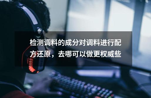 检测调料的成分对调料进行配方还原，去哪可以做更权威些-第1张-游戏信息-龙启网