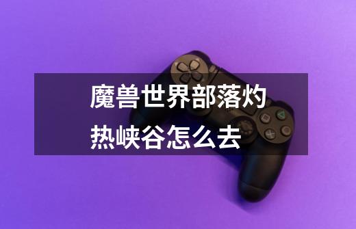 魔兽世界部落灼热峡谷怎么去-第1张-游戏信息-龙启网
