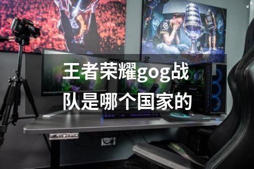 王者荣耀gog战队是哪个国家的-第1张-游戏信息-龙启网