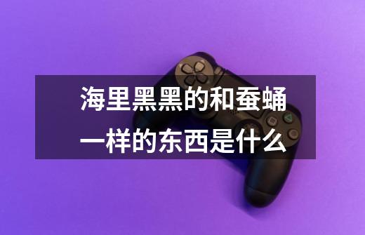海里黑黑的和蚕蛹一样的东西是什么-第1张-游戏信息-龙启网