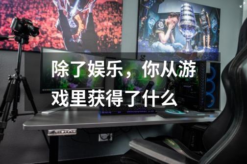 除了娱乐,你从游戏里获得了什么-第1张-游戏信息-龙启网