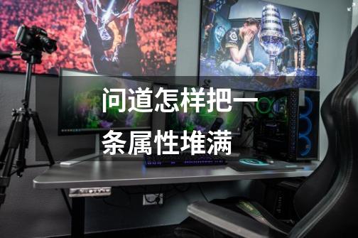 问道怎样把一条属性堆满-第1张-游戏信息-龙启网
