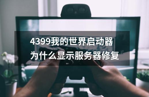 4399我的世界启动器为什么显示服务器修复-第1张-游戏信息-龙启网