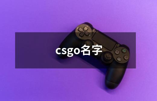 csgo名字-第1张-游戏信息-龙启网
