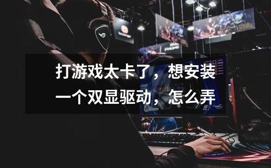 打游戏太卡了,想安装一个双显驱动,怎么弄-第1张-游戏信息-龙启网