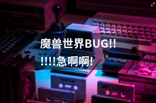 魔兽世界BUG!!!!!!急啊啊!-第1张-游戏信息-龙启网