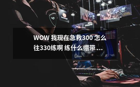 WOW 我现在急救300 怎么往330练啊 练什么绷带 在那学-第1张-游戏信息-龙启网