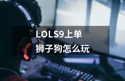LOLS9上单狮子狗怎么玩-第1张-游戏信息-龙启网
