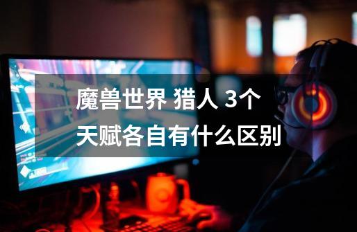 魔兽世界 猎人 3个天赋各自有什么区别-第1张-游戏信息-龙启网