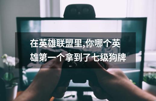 在英雄联盟里,你哪个英雄第一个拿到了七级狗牌-第1张-游戏信息-龙启网