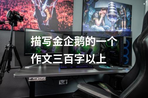 描写金企鹅的一个作文三百字以上-第1张-游戏信息-龙启网
