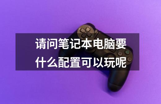 请问笔记本电脑要什么配置可以玩呢-第1张-游戏信息-龙启网