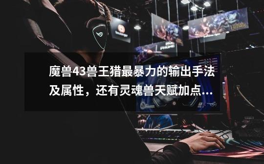 魔兽4.3兽王猎最暴力的输出手法及属性,还有灵魂兽天赋加点求解!!-第1张-游戏信息-龙启网