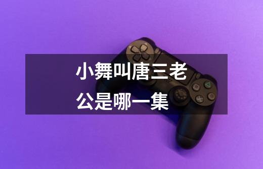 小舞叫唐三老公是哪一集-第1张-游戏信息-龙启网
