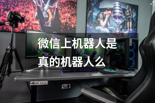 微信上机器人是真的机器人么-第1张-游戏信息-龙启网
