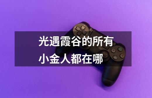 光遇霞谷的所有小金人都在哪-第1张-游戏信息-龙启网