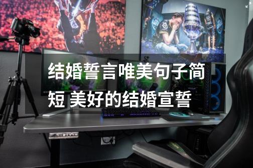 结婚誓言唯美句子简短 美好的结婚宣誓-第1张-游戏信息-龙启网