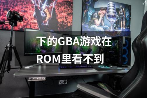 下的GBA游戏在ROM里看不到-第1张-游戏信息-龙启网