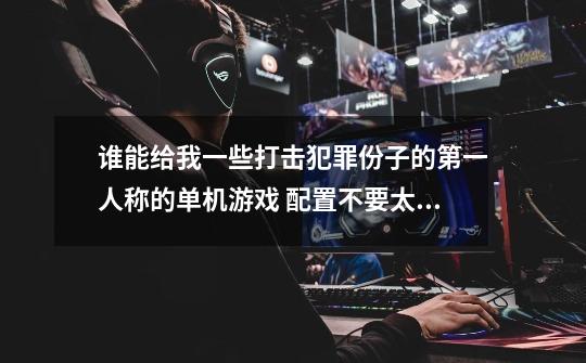 谁能给我一些打击犯罪份子的第一人称的单机游戏 配置不要太高 4G以下-第1张-游戏信息-龙启网