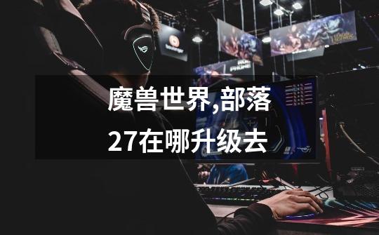 魔兽世界,部落27在哪升级去-第1张-游戏信息-龙启网