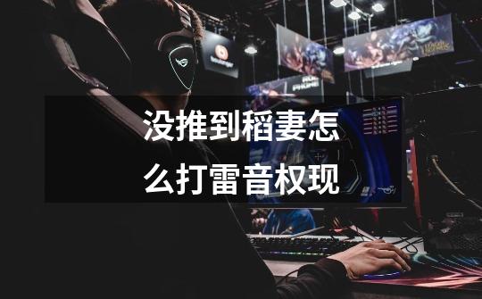 没推到稻妻怎么打雷音权现-第1张-游戏信息-龙启网