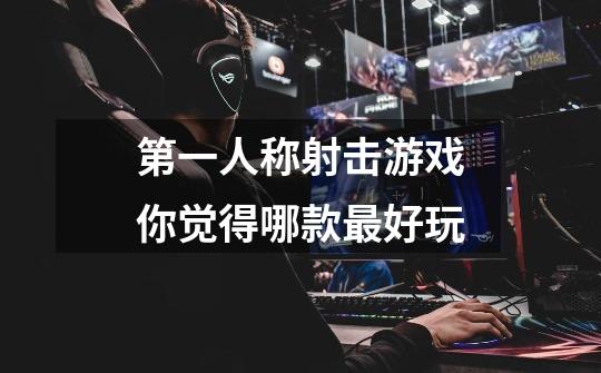 第一人称射击游戏你觉得哪款最好玩-第1张-游戏信息-龙启网