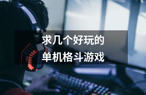 求几个好玩的单机格斗游戏-第1张-游戏信息-龙启网