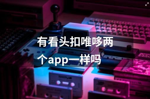 有看头扣唯哆两个app一样吗-第1张-游戏信息-龙启网
