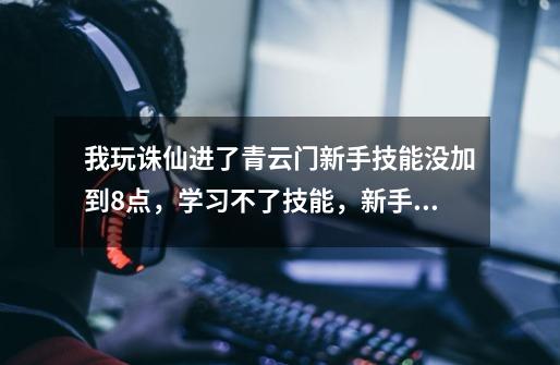 我玩诛仙进了青云门新手技能没加到8点，学习不了技能，新手技能去哪里加-第1张-游戏信息-龙启网