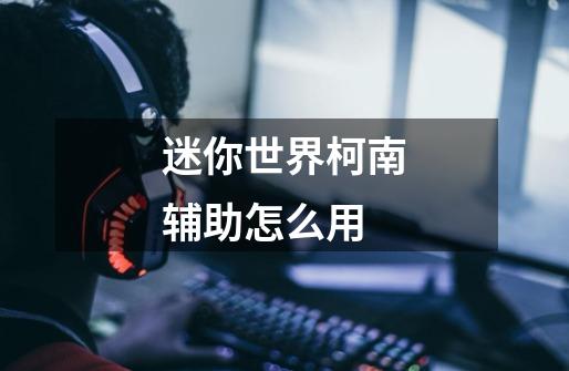 迷你世界柯南辅助怎么用-第1张-游戏信息-龙启网