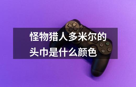 怪物猎人多米尔的头巾是什么颜色-第1张-游戏信息-龙启网