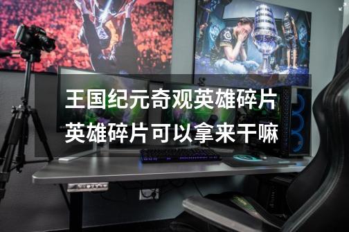 王国纪元奇观英雄碎片 英雄碎片可以拿来干嘛-第1张-游戏信息-龙启网
