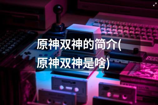 原神双神的简介(原神双神是啥)-第1张-游戏信息-龙启网