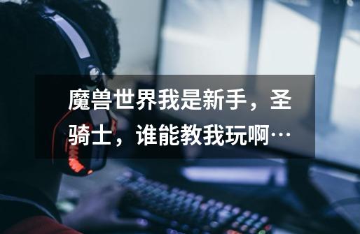 魔兽世界我是新手，圣骑士，谁能教我玩啊…-第1张-游戏信息-龙启网