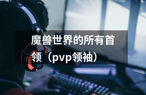 魔兽世界的所有首领(pvp领袖)-第1张-游戏信息-龙启网