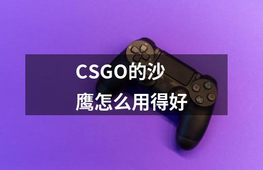 CSGO的沙鹰怎么用得好-第1张-游戏信息-龙启网