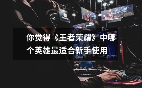 你觉得《王者荣耀》中哪个英雄最适合新手使用-第1张-游戏信息-龙启网