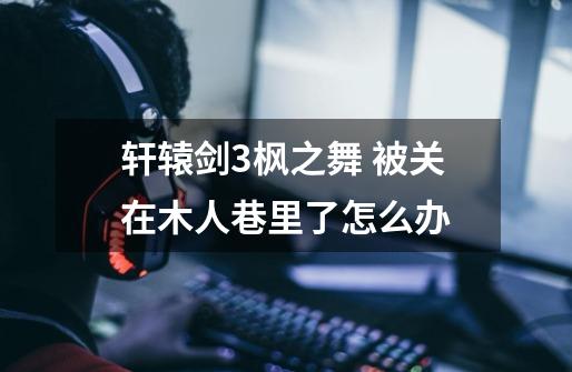 轩辕剑3枫之舞 被关在木人巷里了怎么办-第1张-游戏信息-龙启网