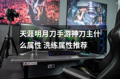 天涯明月刀手游神刀主什么属性 洗练属性推荐-第1张-游戏信息-龙启网
