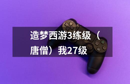 造梦西游3练级(唐僧)我27级-第1张-游戏信息-龙启网