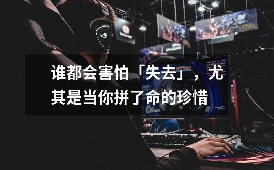谁都会害怕「失去」,尤其是当你拼了命的珍惜...-第1张-游戏信息-龙启网